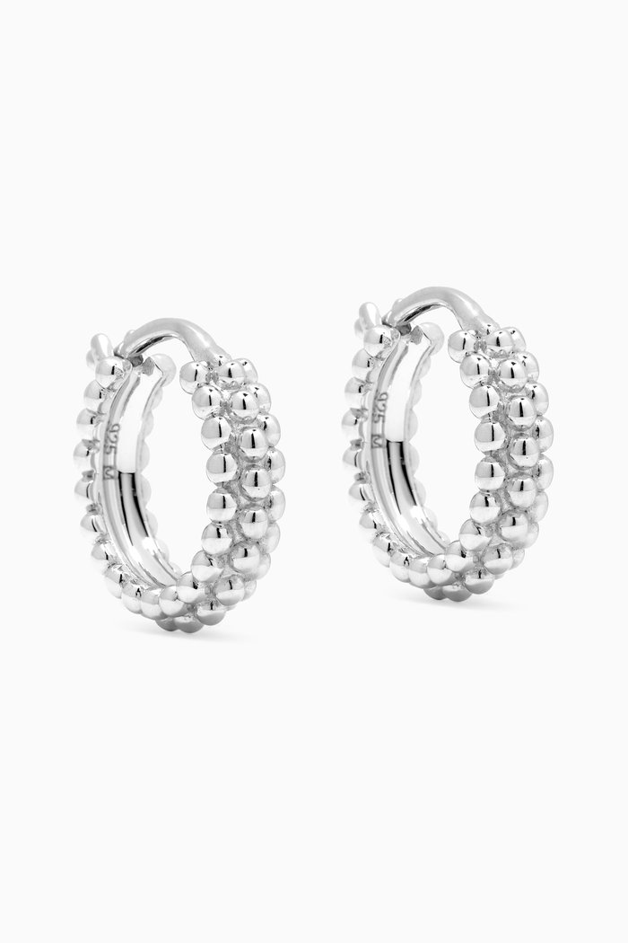 

Mini Baya Hoops in Sterling Silver