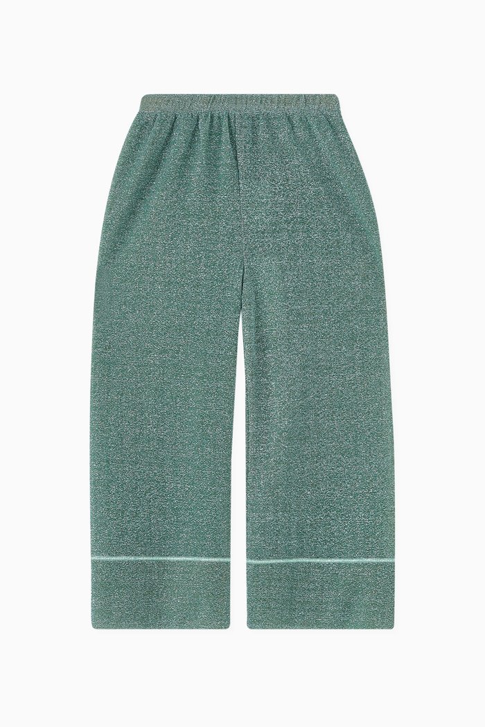 

Osemini Lumiere Wide-leg Pants in Glitter Polyamide-blend, Blue