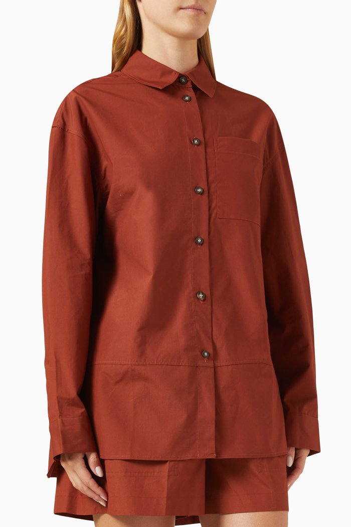 

Shirt in Cotton, Red