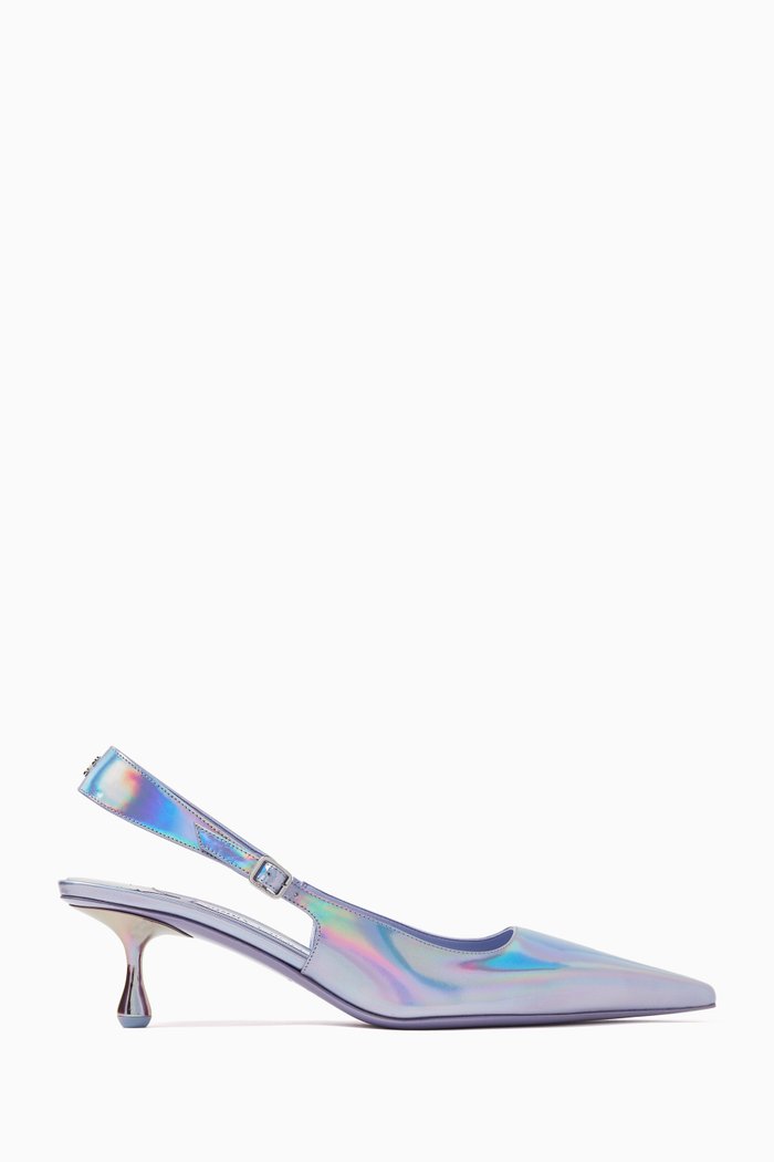 

Amel 50 Slingback Pumps in Leather, Purple