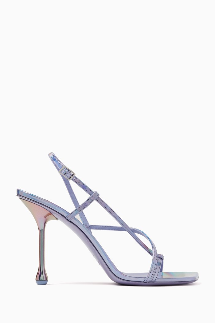 

Etana 95 High-heeled Sandals in Leather, Purple