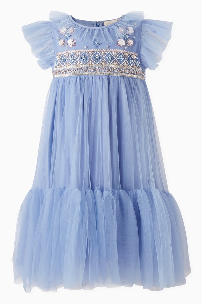 

Antoinette Dress in Tulle, Purple