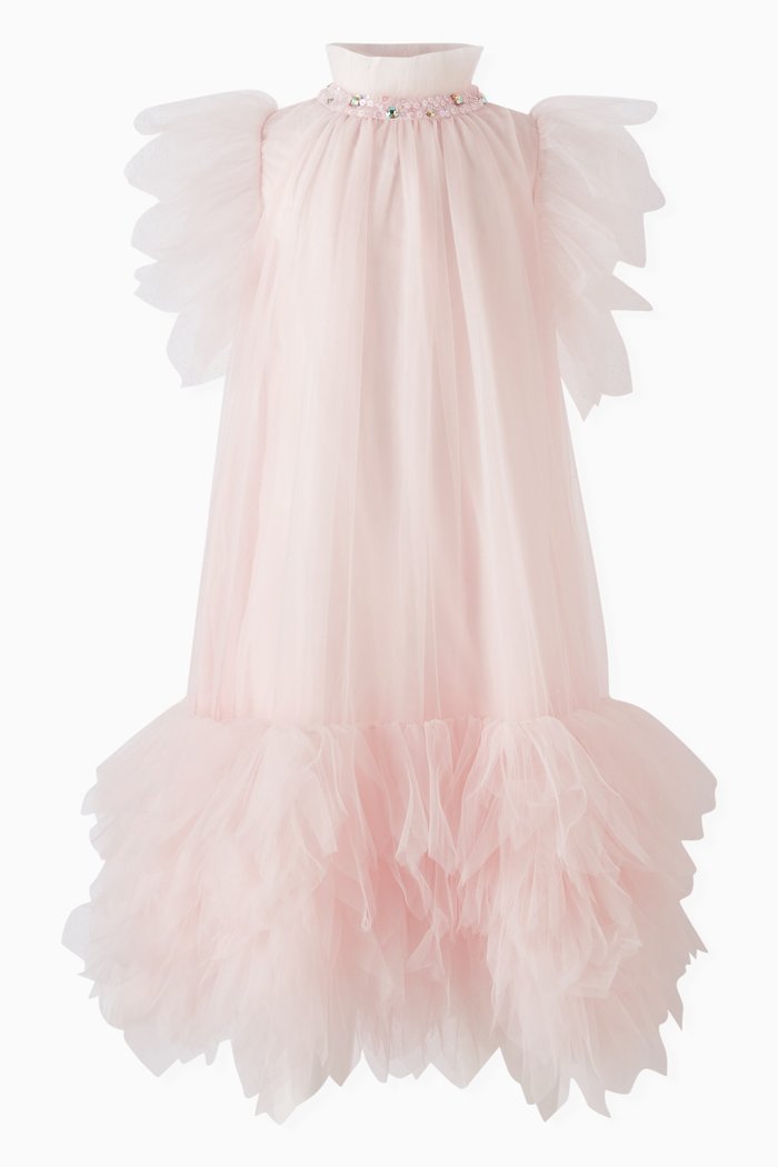 

Dahlia Dress in Tulle, Pink