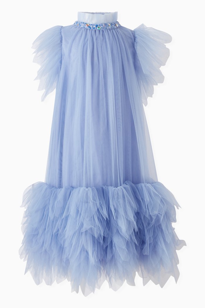 

Dahlia Dress in Tulle, Purple