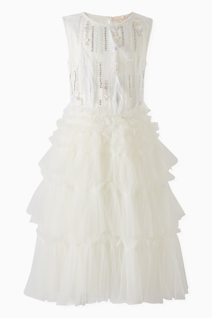 

Dauphinette Tutu Dress in Tulle, White