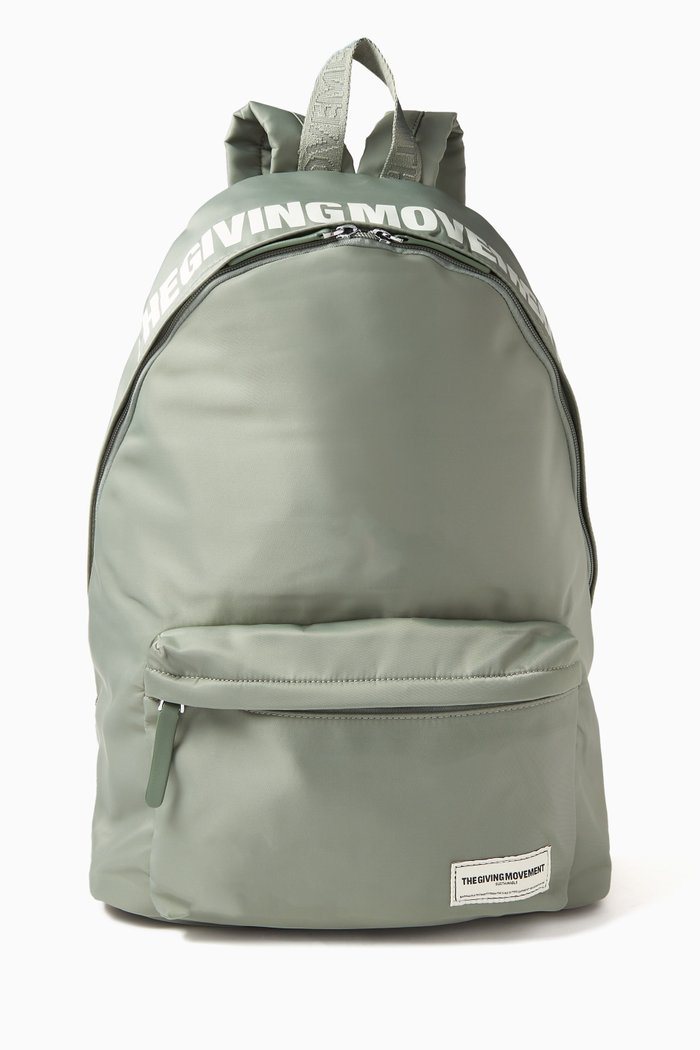 

Logo Backpack in Recycled Nylon, Neutral