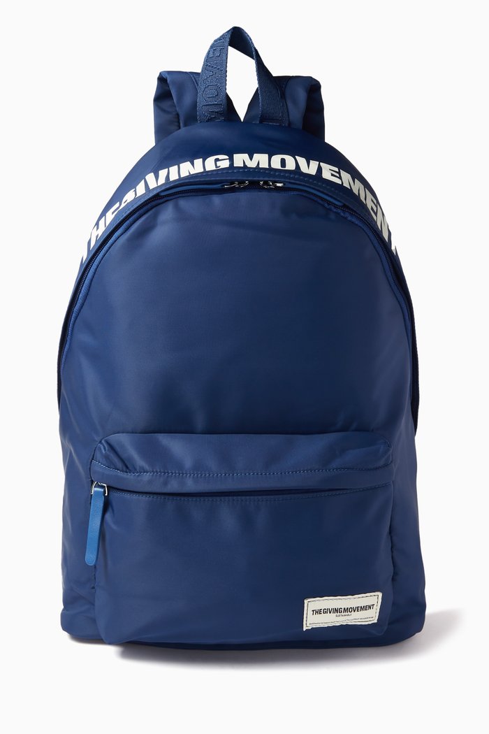 

Logo Backpack in Recycled Nylon, Blue
