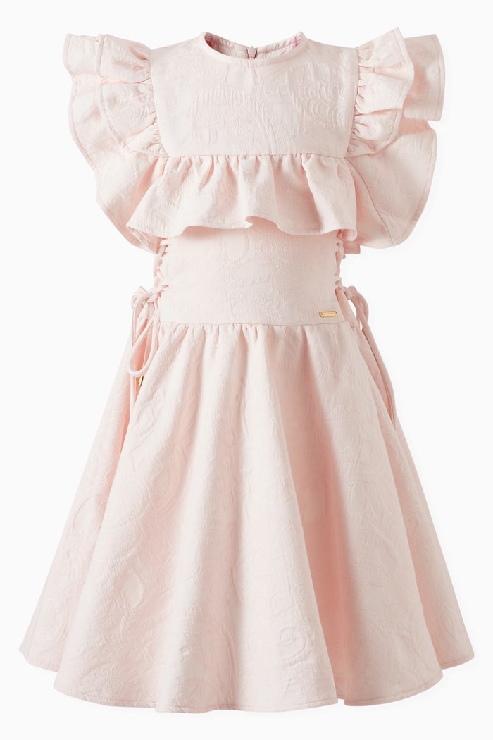 

Ruffle Tie-up Dress, Pink