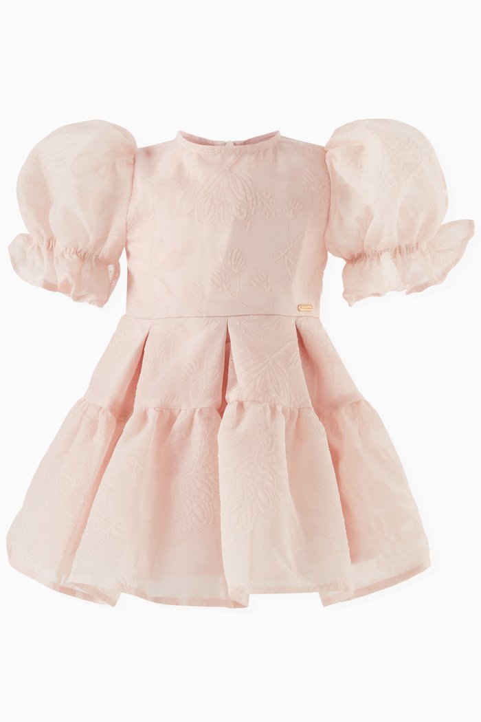 

Flared Pleated Dress, Pink