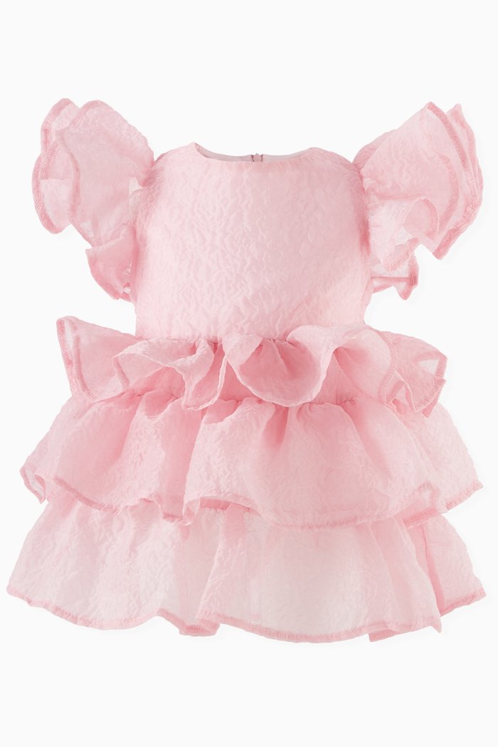 

Ruffle Layered Dress, Pink