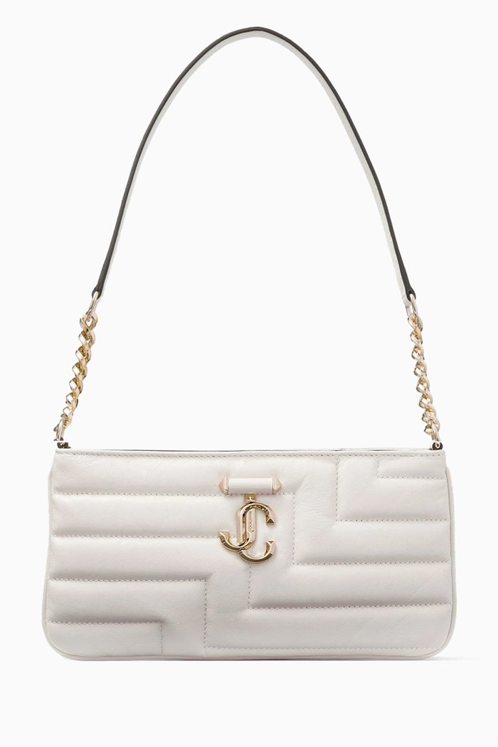 

Avenue Slim Shoulder Bag in Nappa, White