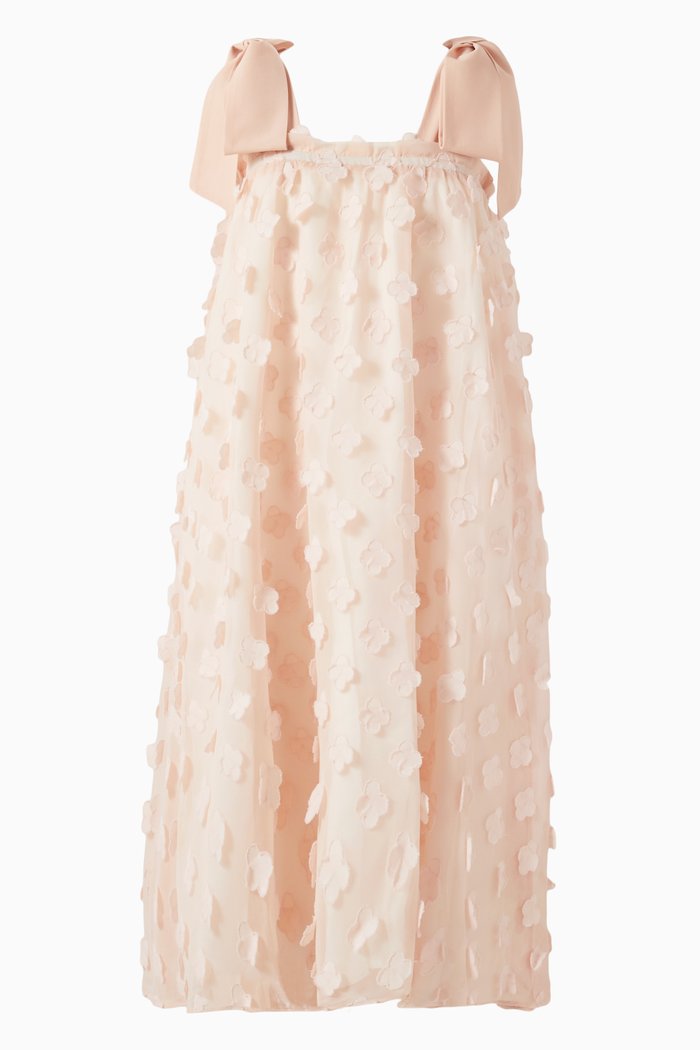 

Ruffle in the Meadows Flared Dress, Pink