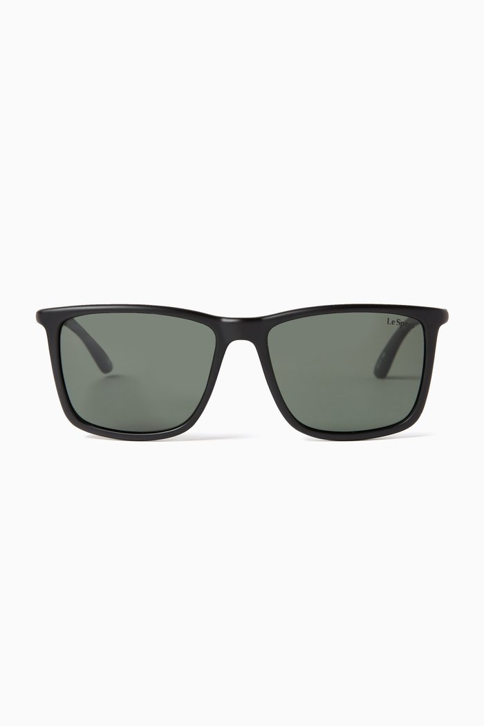 

Tweedledum D-frame Sunglasses, Black