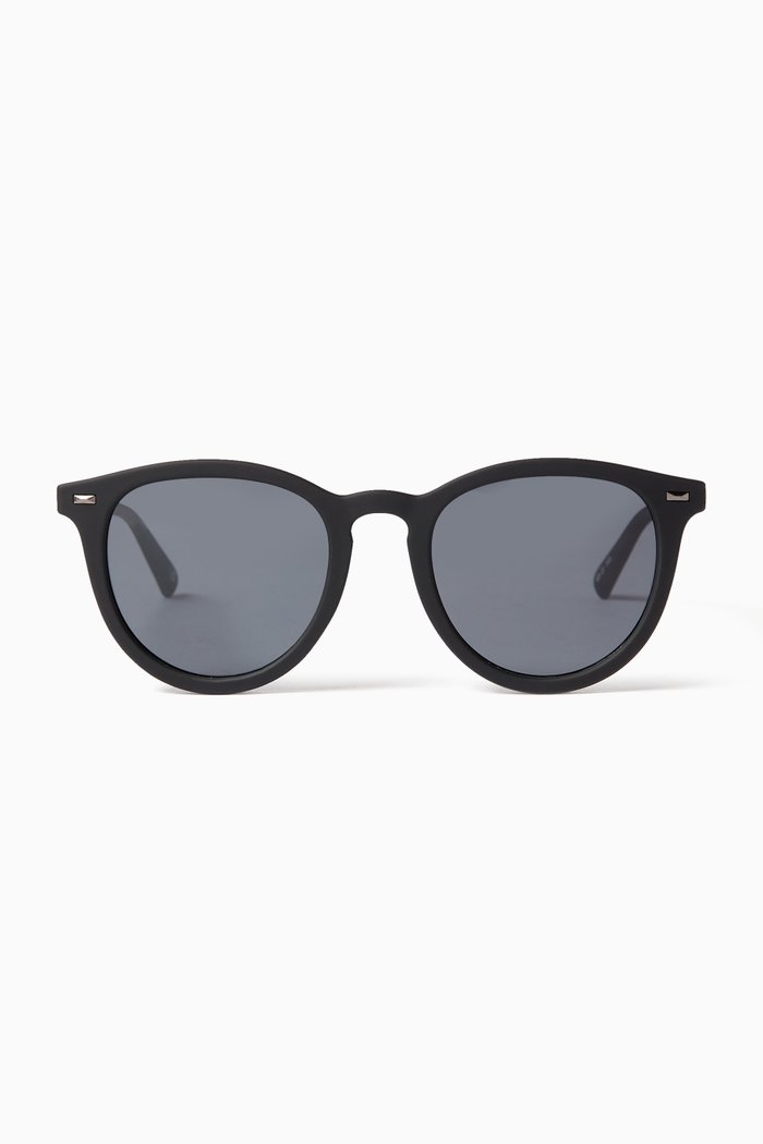 

Fire Starter Round Sunglasses, Black