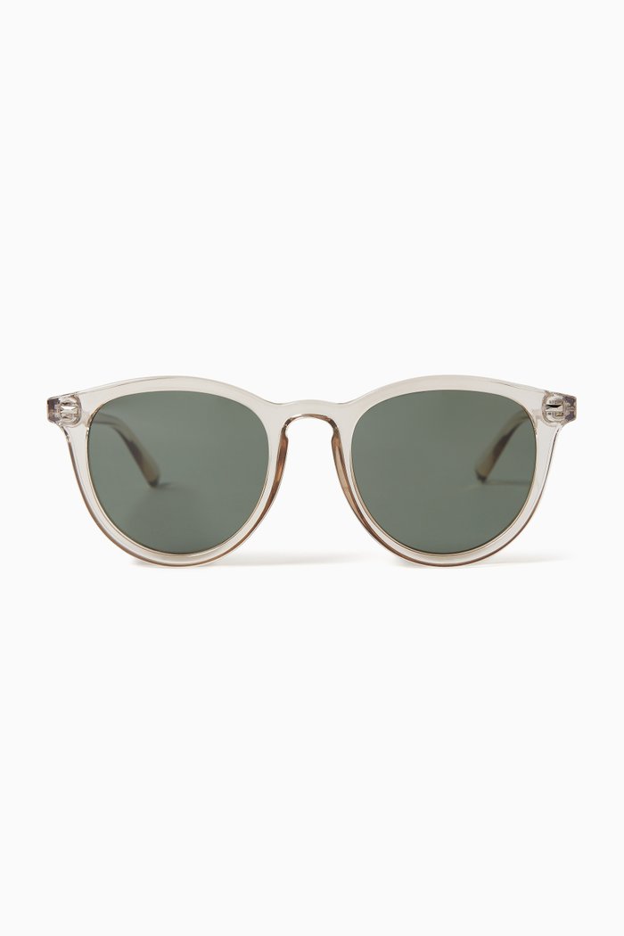 

Fire Starter Round Sunglasses, Grey