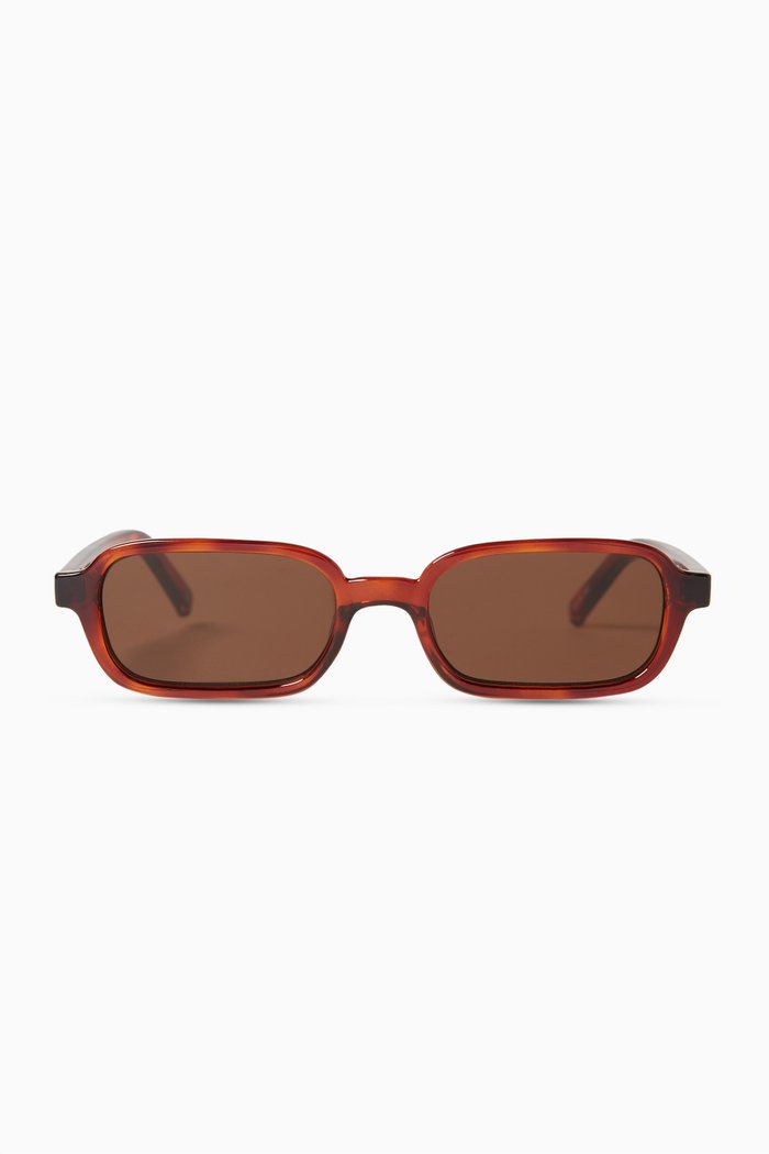 

Pilferer Rectangle Sunglasses, Brown