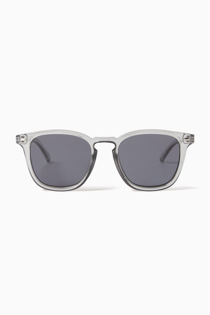 No Biggie Frame Sunglasses, Grey