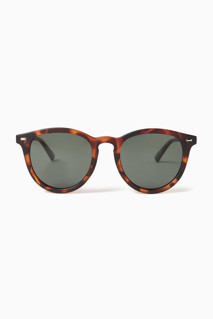 

Fire Starter Round Sunglasses, Brown