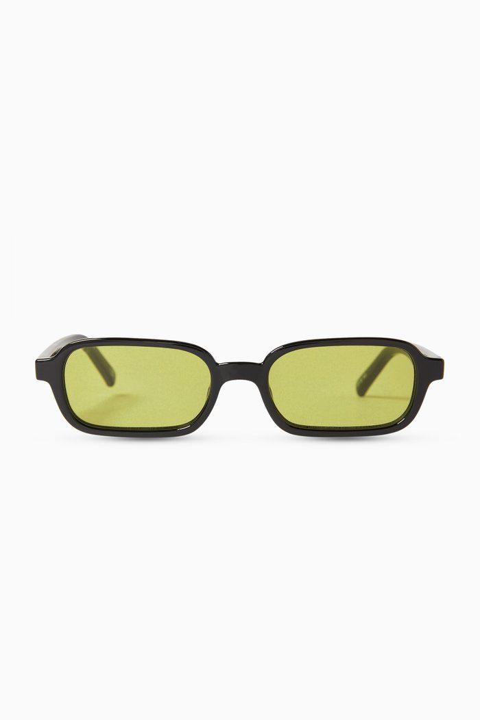 

Pilferer Rectangle Sunglasses, Black