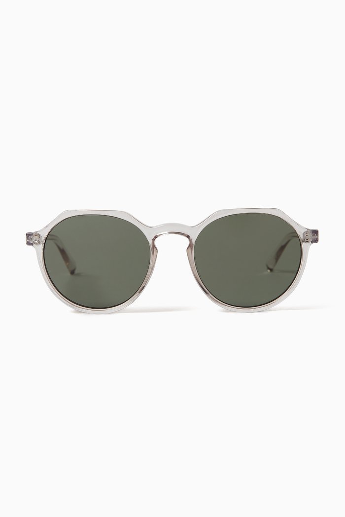 

Speed of Night Round Sunglasses, White