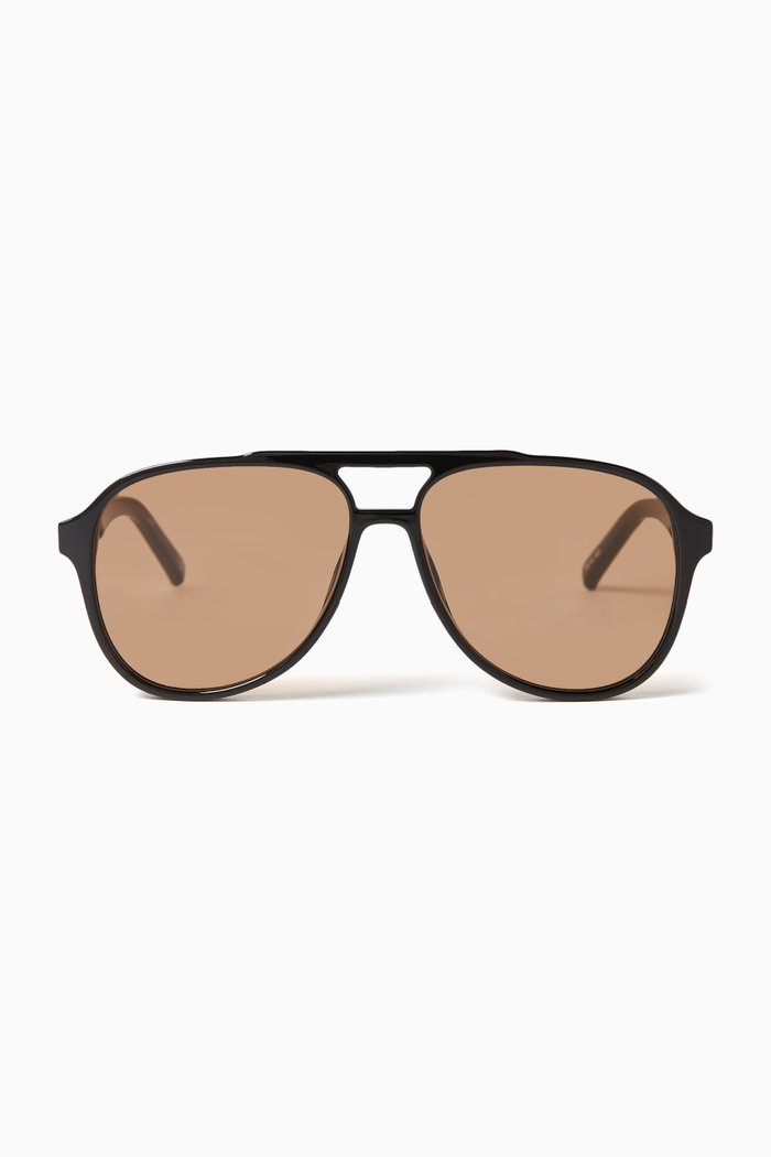 

Tragic Magic Aviator Sunglasses, Black