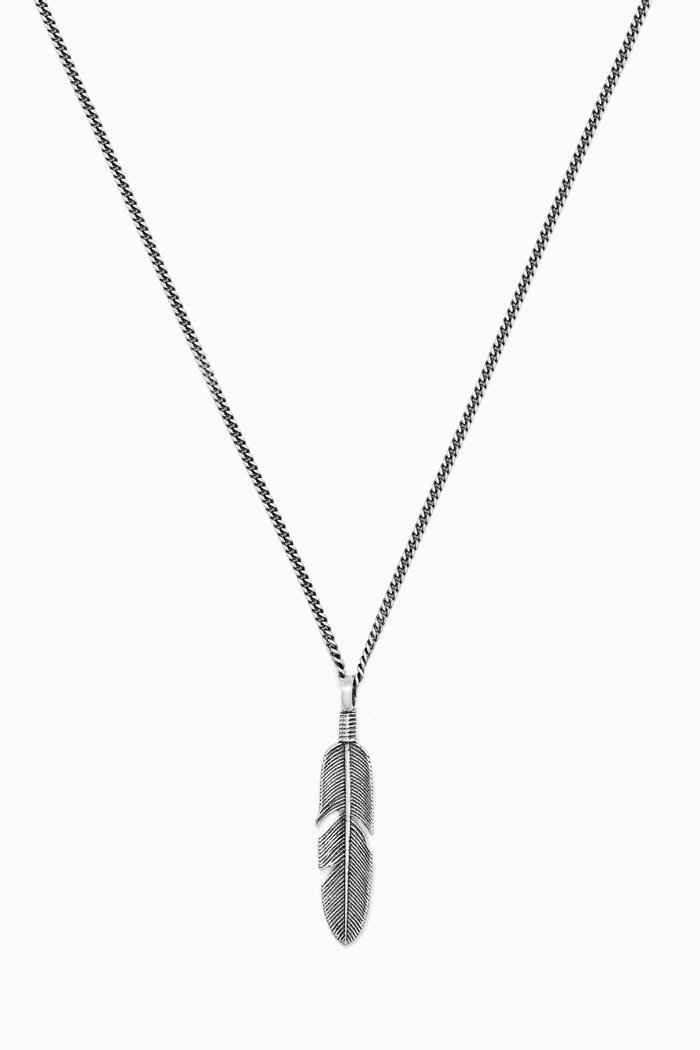 

Ethereal Feather Necklace in Sterling Silver