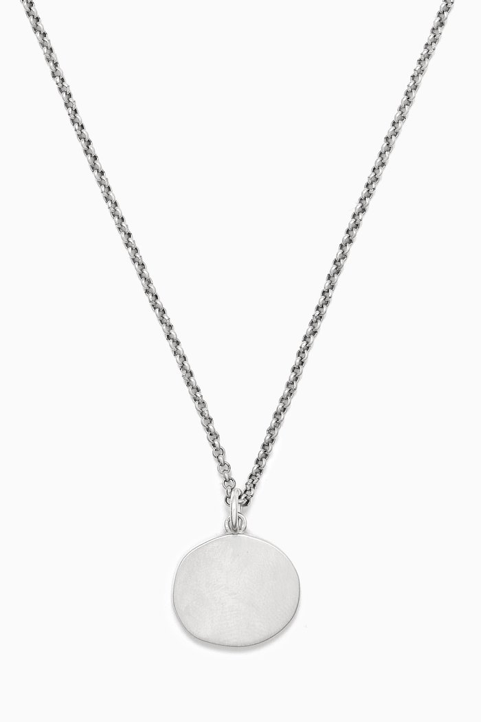 

Minimal Hallmark Necklace in Sterling Silver