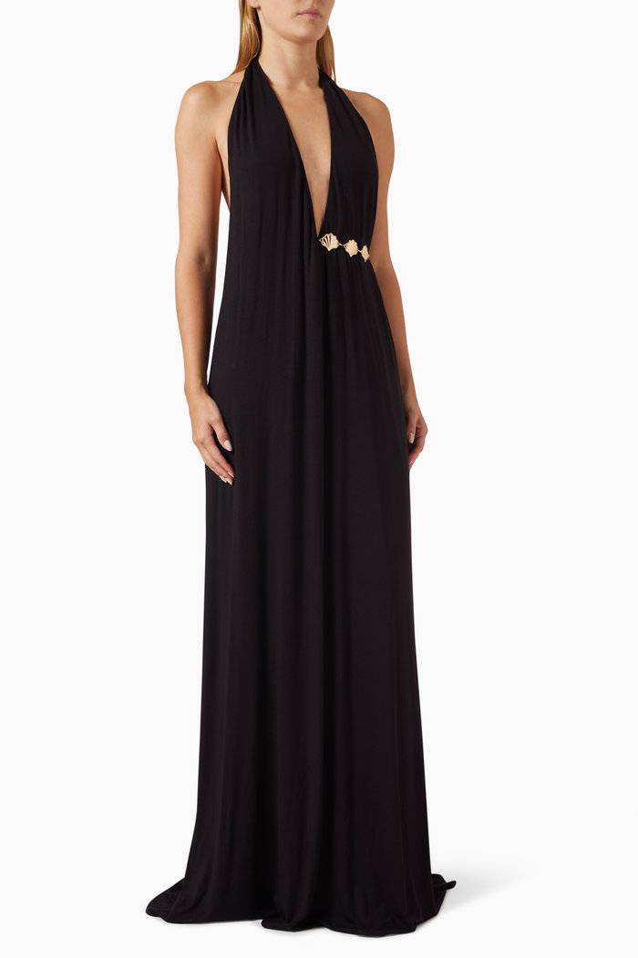 

Speechless Maxi Dress in Jersey, Black