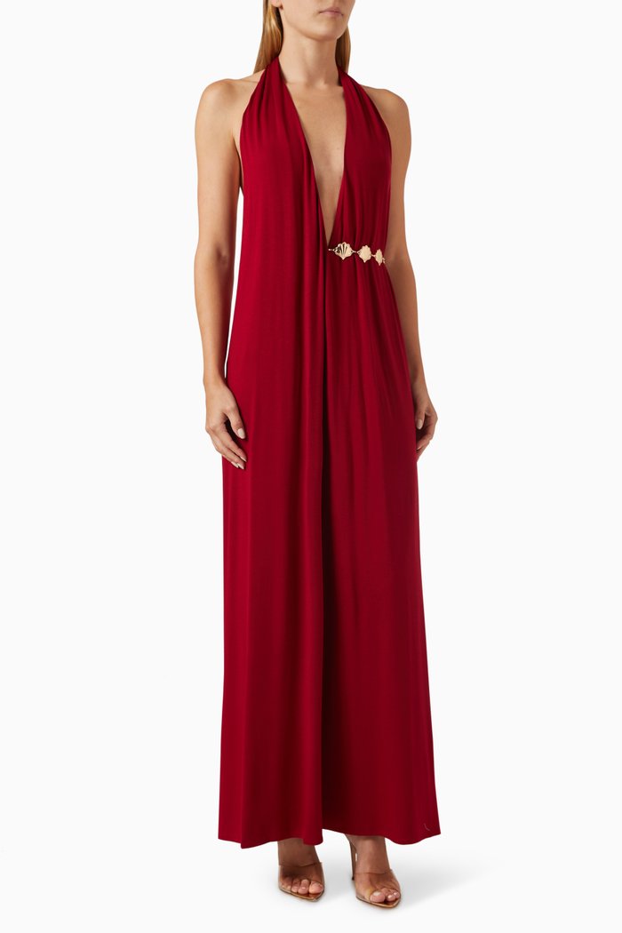 

Speechless Maxi Dress in Jersey, Red