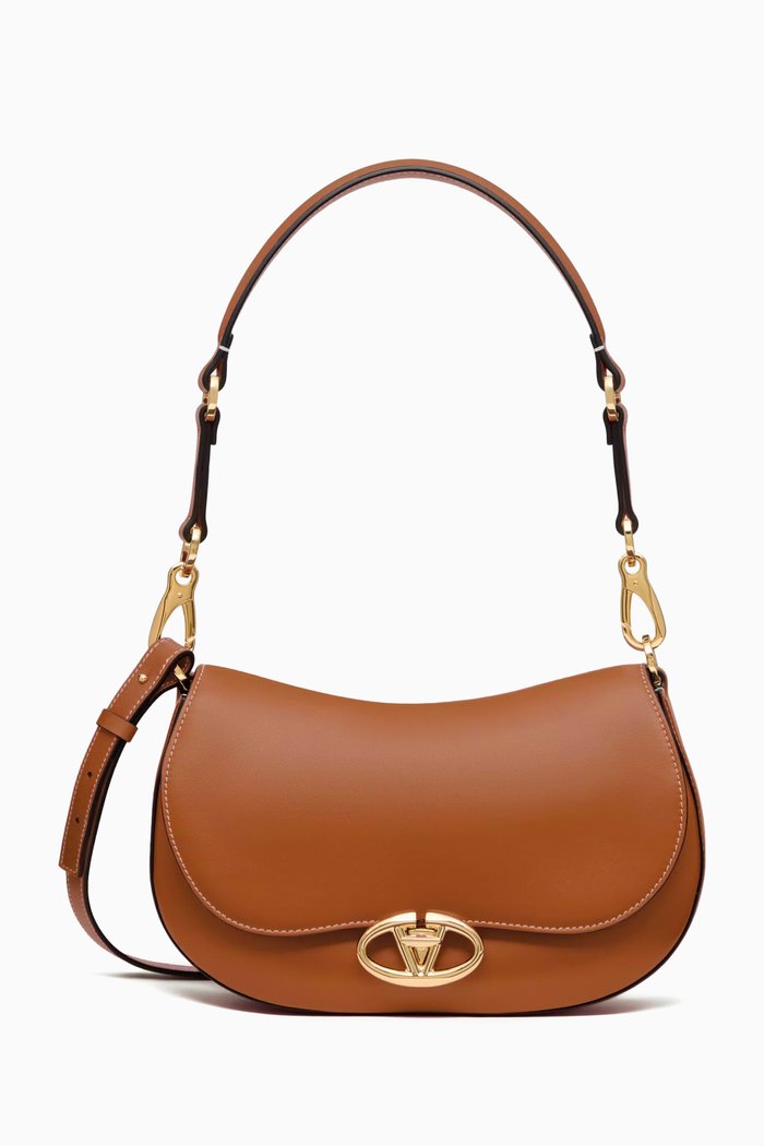 

Ohval Small Shoulder Bag in Nappa leather, Neutral