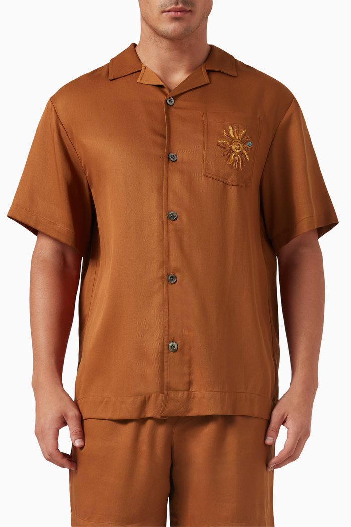 

Breeze Shirt in Tencel™, Brown
