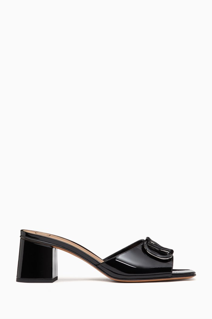 

Valentino Garavani VLogo Signature 60 Sandals in Patent Leather, Black