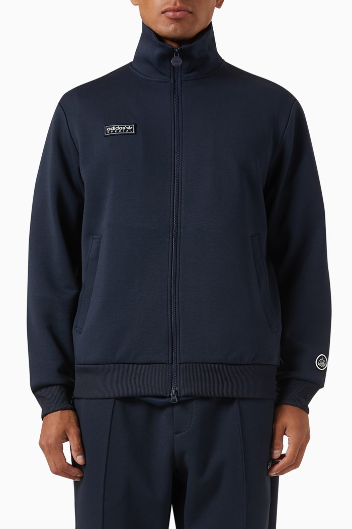 Anglezarke SPZL Track Jacket in Spacer-blend, Blue