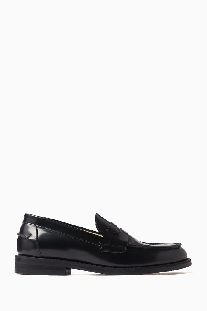 

Wilde Penny Loafers in Leather, Black