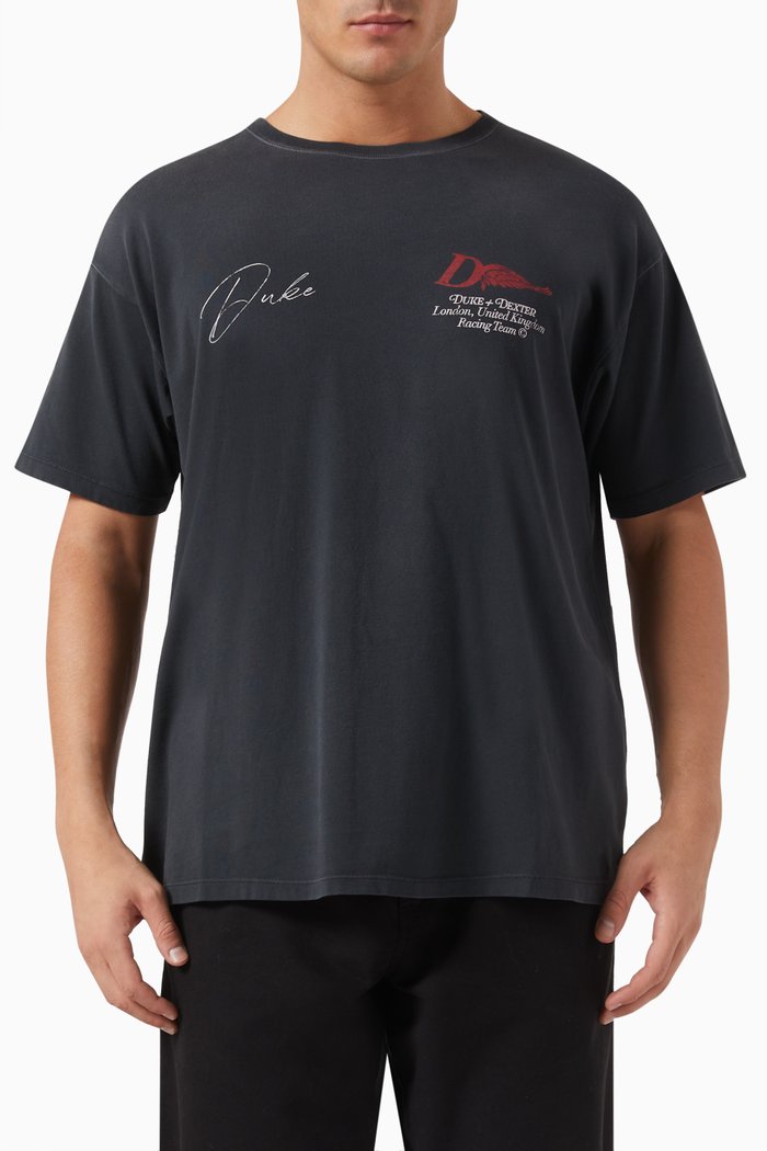 

DR1 Signature Distressed Racing T-shirt, Black