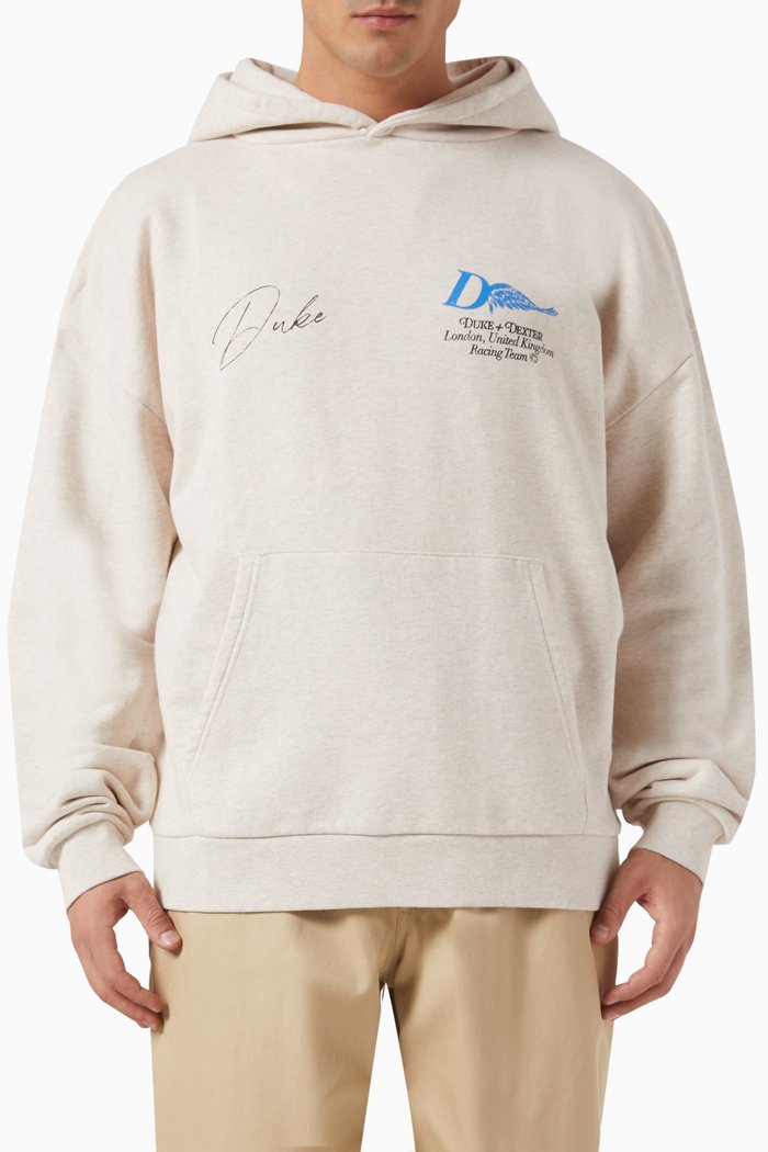 DR1 Wreath Oat Marl Hoodie, Neutral