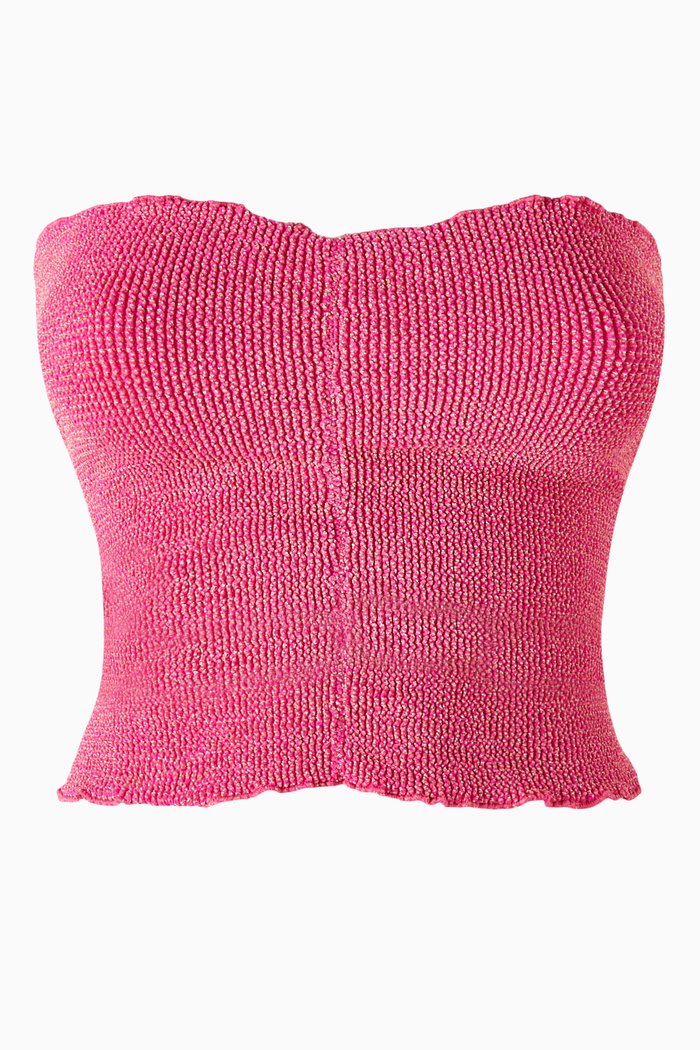 

Dara Top/Mini Skirt in Authentic Crinkle™ Fabric, Pink