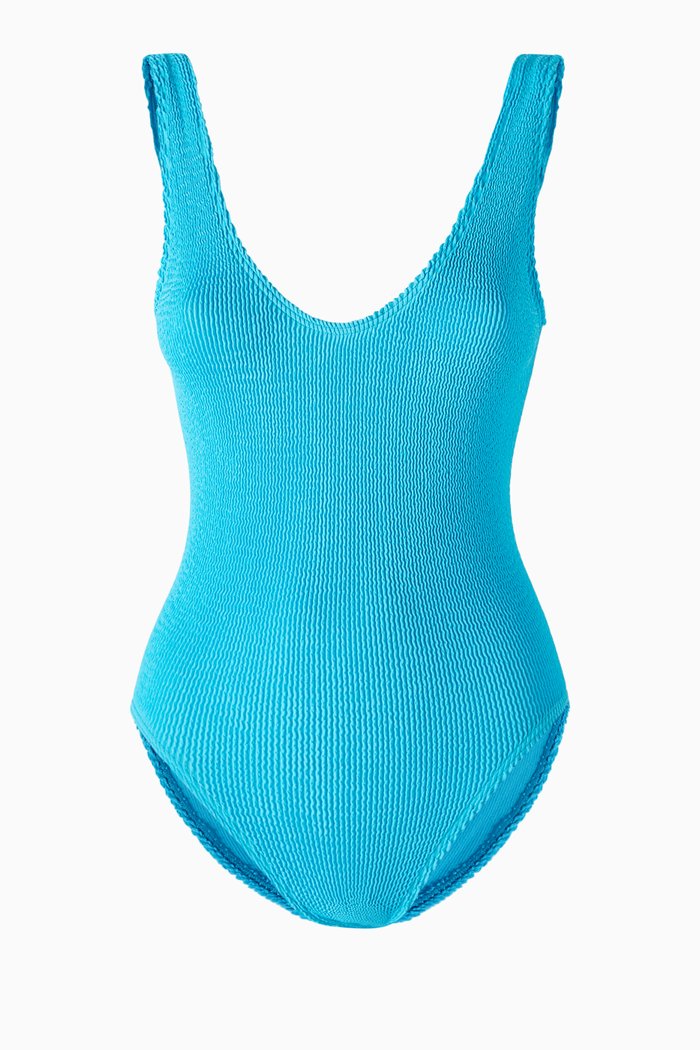 

Mara One-piece Swimsuit in Authentic Crinkle™ Fabric, Blue