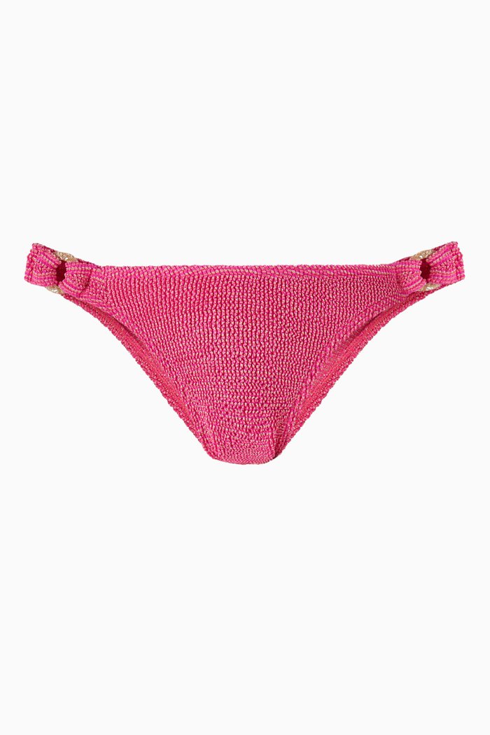 

Ring Scene Bikini Briefs in Authentic Crinkle™ Fabric, Pink