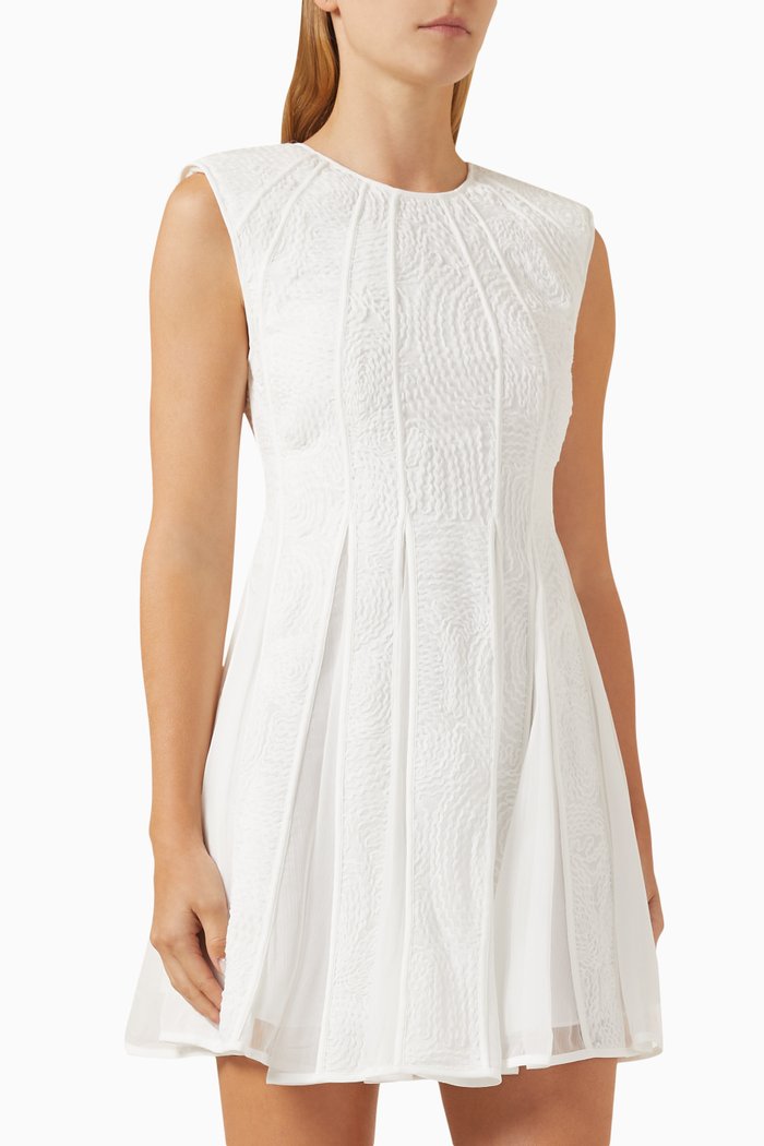 

Soleil Mini Dress in Lace, White