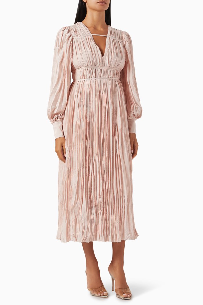

Catalyst Pleated Midi Dress, Pink