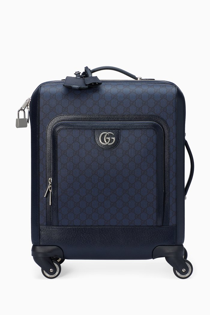 

Small Ophidia GG Cabin Trolley in Supreme Canvas, Blue