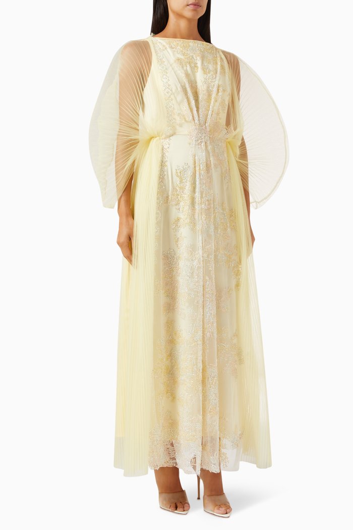 

Catalina Bead-embellished Dress, Yellow