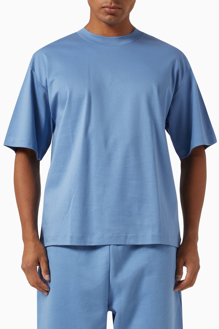 

DNA Oversized T-shirt in Cotton, Blue