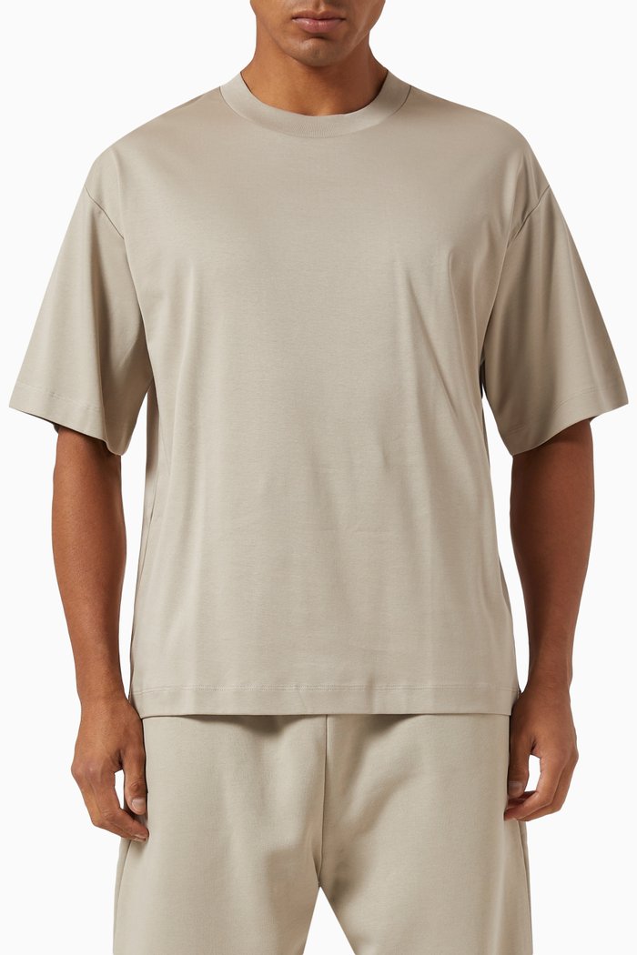 

DNA Oversized T-shirt in Cotton, Grey