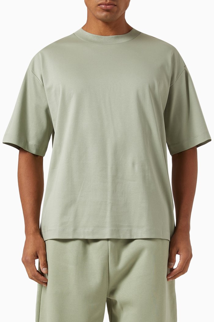 

DNA Oversized T-shirt in Cotton, Green
