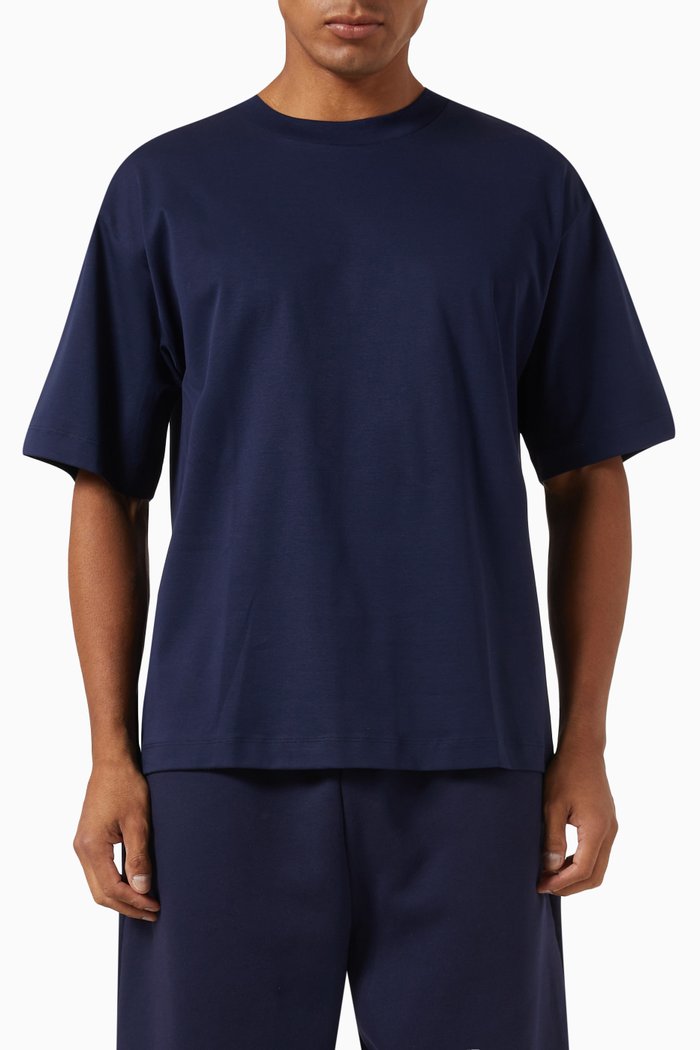 

DNA Oversized T-shirt in Cotton, Blue