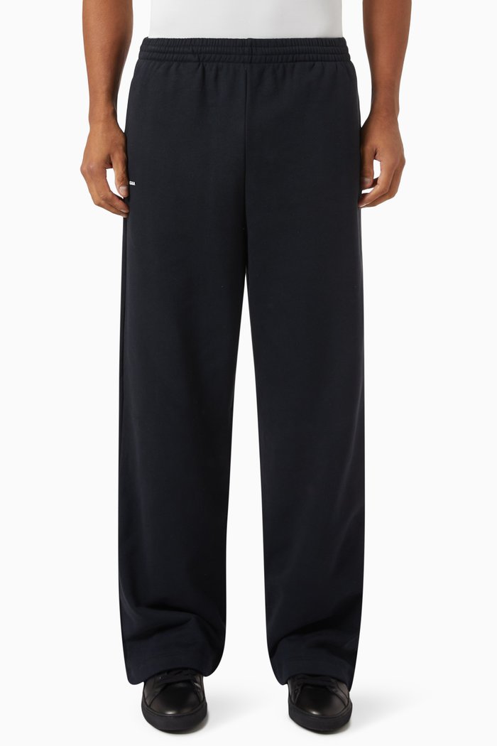 

365 Straight-leg Trackpants in Cotton, Black