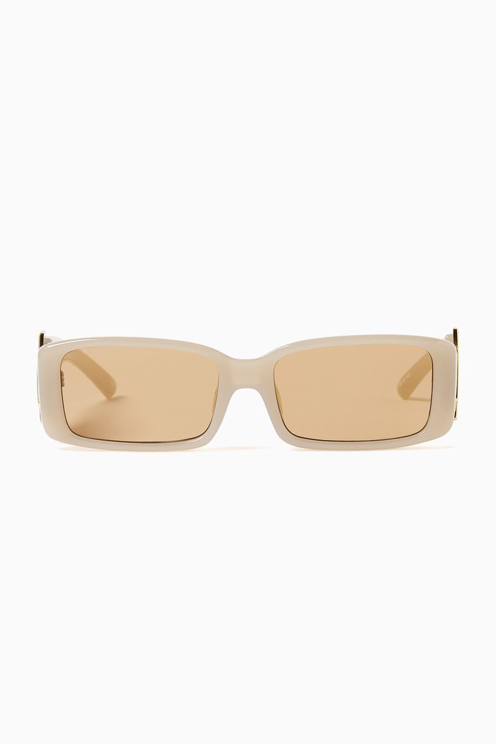 

Cruel Intentions Rectangle Sunglasses, Neutral