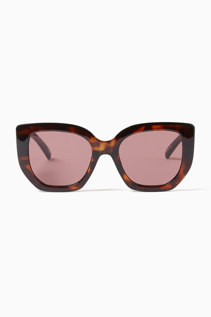 

Euphoria Square Sunglasses, Brown